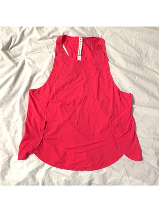 NWOT Lululemon High-Ventilation Running Tank Top Lip Gloss Mesh Open Back 10 - Picture 2 of 9